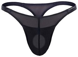 Manstore 2-06165 - Hysterie - String Push up - Homme - Noir - Taille M