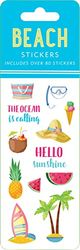 Beach Sticker Set (6 Different Sheets of Stickers!), 2 1/2 x 7 1/8