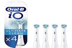 Oral-B iO Ultimate Clean Testine di Ricambio , 4 Pezzi, Pacco Adatto alla Buca delle Lettere