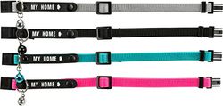 Trixie Gatto Collare con l'indirizzo, Nylon, colori assortiti