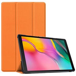Lätt fodral för iPad Pro 11 tum (2018/2020/2021), stötsäkert och fallsäkert skyddsfodral med stativfunktion och automatisk sömn/vakning, orange
