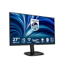 Philips 27B2N3500J - Monitor QHD de 27 Pulgadas, Altavoces, Altura Ajustable, sincronización Adaptable (2560 x 1440, 120 Hz, 2 HDMI 2.0, DisplayPort 1.2, concentrador USB), Color Negro