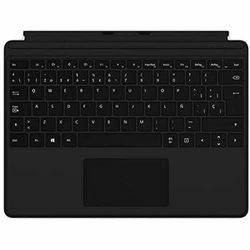 Microsoft Surface Pro X toetsenbord – clavier – met trackpad – retroéclairé – espagnol – zwart – commercieel – Pour Surface Pro X QJX-00012