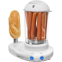 Clatronic HDM 3420 - 2 w 1: producent hot dogów i kotłów do jajek w jednym, białym, 380 W