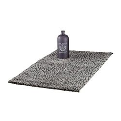 Relaxdays lurvig matta med djup hög/fluffig hall löpare/mönstrad mjuk vardagsrumsmatta 770 x 140 x 1 cm Grå