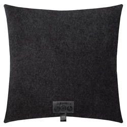 Zoeppritz 702291-960-50x50 Housse de coussin en polaire douce avec toucher cachemire distinctif, couleur : 960 anthracite chiné, facile d'entretien, convient aux personnes allergiques, dimensions : 50