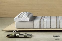 Dart Luxe Zuriel beddengoedset, katoen-polyester, grijs, 150 x 200 x 3 cm