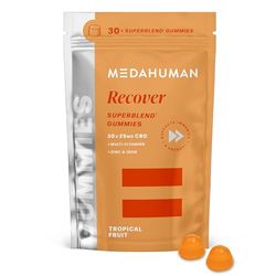 MEDAHUMAN® Recover | 750mg CBD Gummies for Stress & Anxiety Relief (30 Servings) | High Strength & NO THC Gummy with Vitamin A, D3, and Zinc to Help Bolster Your Immune System | Orange Flavour
