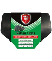 PROTECT HOME lokdoos voor rattengift, veilige verspreiding van rattenaas, zwart