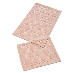 Set di tappetini da bagno (2 pezzi) salmone
