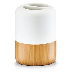 Zeller 18473 - Vetro Spazzolino da Denti (7,5 x 9,8 Centimetri, produciamo e Acciaio), Beige