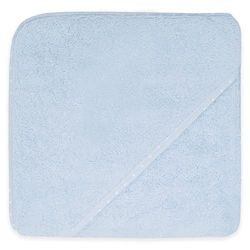 Duffi Baby - Toalla Bebe Recien Nacido. Capa de baño Bebe 100% Algodón para Bordar. Toalla Baño con Capucha Infantil 80 x 80 cm. Super Suave Absorbente Ligera. Niños y niñas. Color Azul. 1197-12