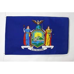 AZ FLAG Bandiera New York 90x60cm - Bandiera Stato Americano – USA - Stati Uniti 60 x 90 cm