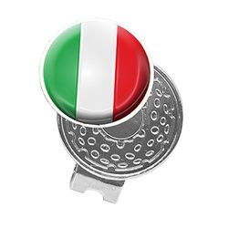 Asbri Golf Unisex Adult Italy Cap Clip - Silver, N/A