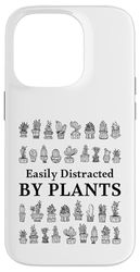 Facilmente distratto da piante, amanti delle piante divertente giardiniere Custodia per iPhone 14 Pro
