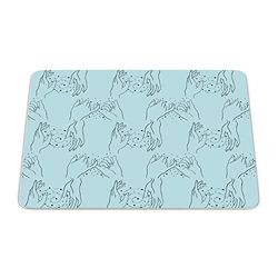 Questo Casa, Tappetino per mouse con stampa digitale, antiscivolo, per ufficio, dimensioni: 22 x 18 cm