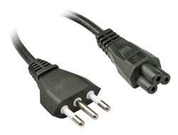 Lindy IEC320 C5 - Cable de alimentación para Ordenador portátil, 2 m