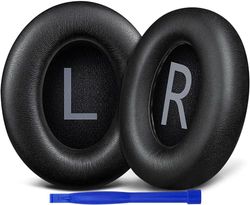 SOULWIT Oorkussens Kussens Vervanging voor Bose 700 (nc700) Draadloze Hoofdtelefoon, Zachter Leer, Ruisonderdrukkend Schuim met Hoge Dichtheid, Extra Dikte Earpads en Cushions-Zwart