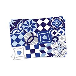 Doge Milano Set de 2 sets de table rectangulaires, 100% Made in Italy, Sets de table américains avec impression numérique, antidérapants et lavables, Motif géométrique - Travis, 40x30 cm