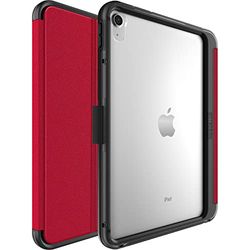 OtterBox Symmetry Folio Case for iPad 10th gen 2022, iPad 11th gen 2025 (A16), Shockproof, Drop proof, Slim Protective Folio Case, Tested to Military Standard, Red, No Retail Packaging