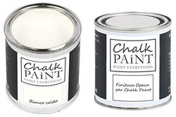 CHALK PAINT EVERYTHING & FINITURA - Kit Pronto Vernicia e Proteggi (250 ml + 250 ml) (Bianco Caldo)