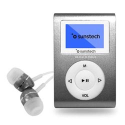 Sunstech MP3 Dedalo II 8 GB micro USB MP3-spelare grå – MP3-/MP4-spelare (MP3-spelare, 8 GB, 3,5 mm, FM-radio, grå, hörlurar ingår)
