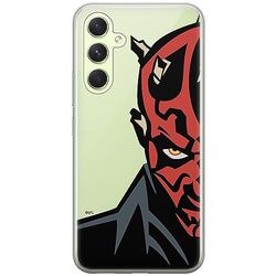 ERT GROUP mobiltelefonfodral för Samsung A54 5G originalt och officiellt licensierat Star Wars mönster Darth Maul 003 optimalt anpassad till formen på mobiltelefonen, gedeeltelijk transparant