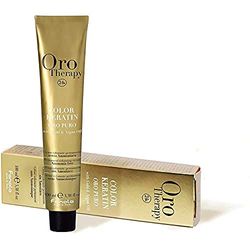 Fanola Oro Therapy 24K Tinta per capelli, 100 ml, colorante permanente per capelli senza ammoniaca, arricchito con cheratina, olio di argan, oro puro micro-attivo, per la massima copertura, perfetta e uniforme, per colori brillanti, intensi, di lunga durata 100mL