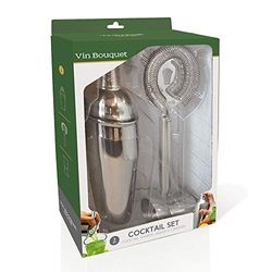 Vin bukett cocktailset, silver, paket med 4-P Pack of 3 SILVER