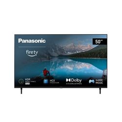 Panasonic TX-50MX800E, Smart TV LED 4K Ultra HD 50 Pollici, High Dynamic Range (HDR), Dolby Atmos e Dolby Vision, Fire TV, Prime Video, Alexa, Netflix, Modalità Gioco, Nero