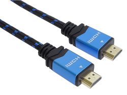 PremiumCord 4K High Speed HDMI 2.0b-kabel 0,5 m M/M 18 Gbps med Ethernet, kompatibel med Video 4K@60Hz UHD 2160p, 3D – guldpläterade anslutningar, bomullshölje, 0,5 m