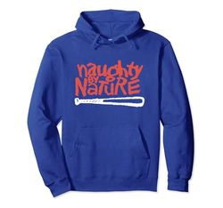 Naughty By Nature – Red Logo White Bat Sudadera con Capucha