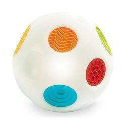 Infantino - Bola sensorial - Estimula o desenvolvimento sensorial e a motricidade - Bola sonora musical - Ajuda à aprendizagem interativa - Presente bebé - brinquedos bebés 9-36 meses