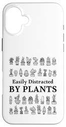 Facilmente distratto da piante, amanti delle piante divertente giardiniere Custodia per iPhone 16 Plus