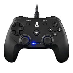 THE G-LAB K-Pad Thorium Controller di Gioco PC e Ps3 USB con Cavo - Vibrazione Integrata, Gamepad Game Controller con Cavo Elettrico - Joystick per PC Windows Xp-7-8-10, Ps3, Android (Nero)