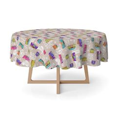 Martina Home Unique Hippie Resin Tablecloth 140 Round