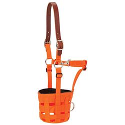 Weaver Leather Unisex's AV GRAZING MUZZLE W/CROWN, BO Paard, Blaze Orange, Gemiddeld