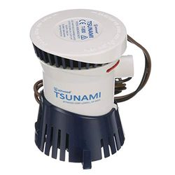 Båtliv tillbehör Attwood 4608-7 Tsunami T800 länspump, 800 GPH, 12-volt, taggad tre-tums diameter uttag, 29-tums tråd