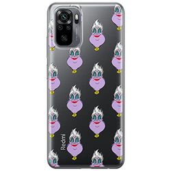 ERT GROUP mobiltelefonfodral för Xiaomi REDMI NOTE 10/ 10S originalt och officiellt licensierat Disney mönster Ursula 003 optimalt anpassad till formen på mobiltelefonen, gedeeltelijk transparant