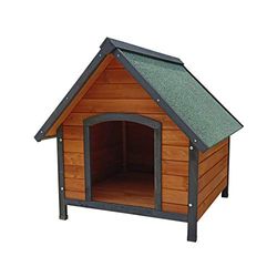 Cuccia per Cani di Piccola Taglia Gardiun Sweet 76x72x76 cm con Tetto a 2 Falde e Tetto in Bitume