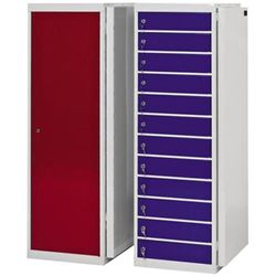 Action Handling L7184545N Laptop Storage Locker (no charging option), 10 Compartments, 10 Doors, 1800 mm H, 450 mm W, 450 mm L