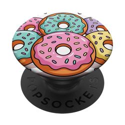 Feliz Día Nacional de Donas Amantes de Donuts PopSockets PopGrip Adhesivo