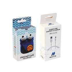 Pack étui Airpods Crochet Hillary + câble de données USB-Lightning MFI