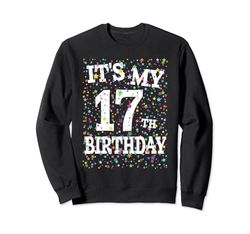 Funny Its My 17th Birthday Shirt per ragazzi e ragazze 17 anni Felpa