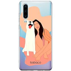 ERT GROUP mobiltelefonfodral för Huawei P30 originalt och officiellt licensierat Babaco mönster Dogs 005 Vit optimalt anpassad till formen på mobiltelefonen, gedeeltelijk transparant
