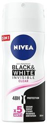 NIVEA Spray antitraspirante invisibile in bianco e nero, 100 ml