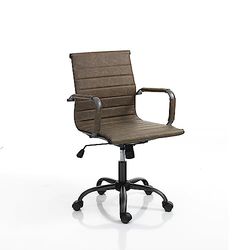Wink Design Taylor Small Old Brown - Sillón de Oficina, Metal, Color marrón Envejecido, caña de Rifle, H89/97 x 54 x 60 cm