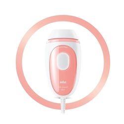 Braun IPL Silk-expert PL1000 - Mini dispositivo di depilazione da donna per depilazione visibile, alternativa al laser da viaggio, semplice, sicuro ed efficiente, colore: Bianco/Rosa