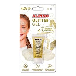 Glitter Gel Alpino Festa oro | Gel viola con base trasparente| Viola liquido argento | Trucco viso liquido per feste, Carnevale, Halloween | Pittura viso adatta a bambini e adulti