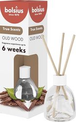 Bolsius True Scents - Duftstäbchen Raumduft Diffuser - Oud-Holz - 1 Stk. - 60 ml - bis zu 6 Wochen - Haus Parfüm - mit Natürlichen Extrakten